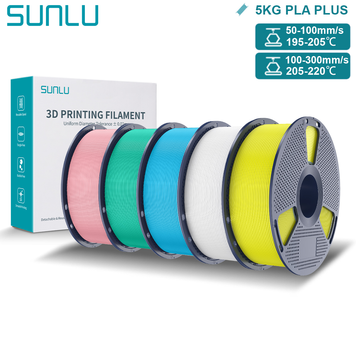3D Printing Fdm - SUNLU Pla Plus 3D Filament 1.75