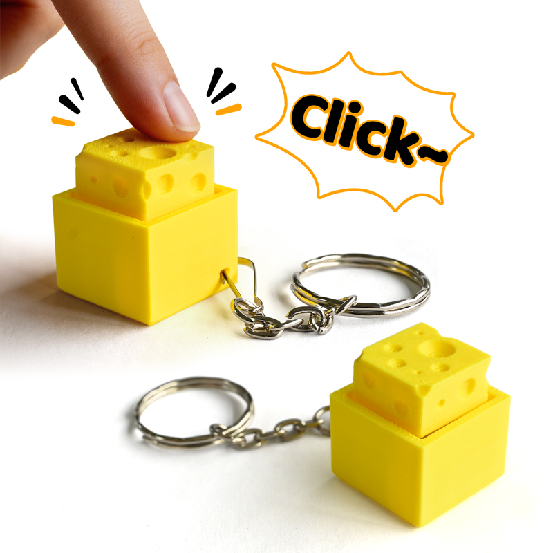 3D Printing Plastic - พวงกุญแจ 3 มิติ รูปทรงคีย์บอร์ด ของเล่นคลายเครียด บรรเทาความวิตกกังวล
