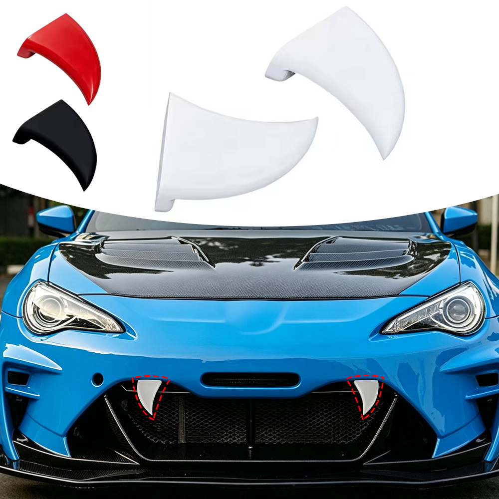3D Printing Car - อุปกรณ์ตกแต่งกระจังหน้ารถยนต์ 2 ชิ้น ลายฟัน 3D พิมพ์