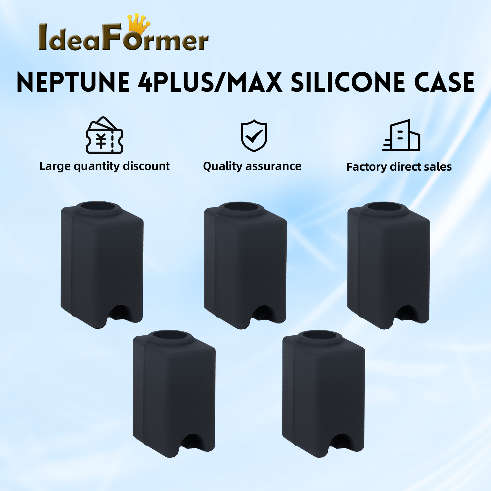 Silicone Sock Hotend - 1/3/5pcs ถุงเท้าซิลิโคนสําหรับ Elegoo Neptune 4 Plus/4