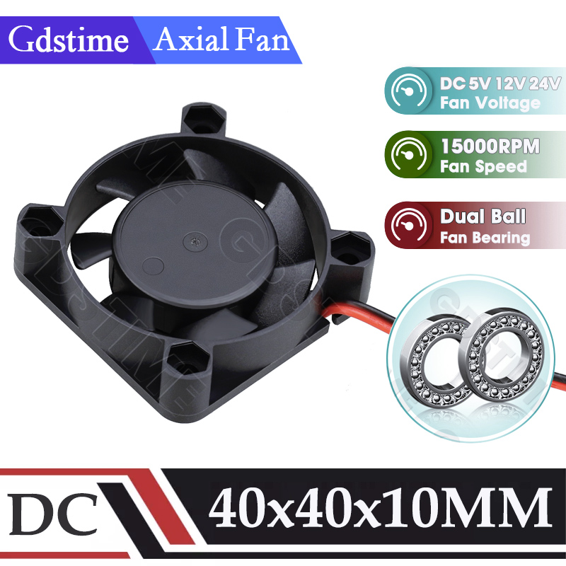Cooling Fan 40Mm 3D - พัดลม Gdstime 4010 ขนาด 24V 12V