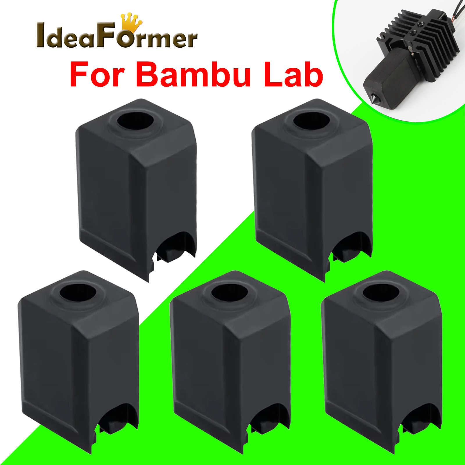 Silicone Sock Hotend - ถุงเท้าซิลิโคนสําหรับ Bambu Lab X1 X1C P1P