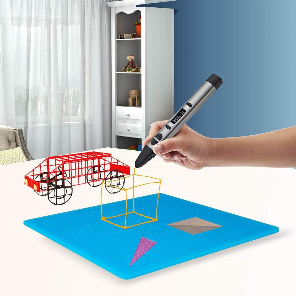 3D Printing Template - เครื่องมือวาดแบบที่ทนทาน แผ่นซิลิโคนยืดหยุ่น แผ่นรองปากกา 3 มิติ แผ่นรองพิมพ์