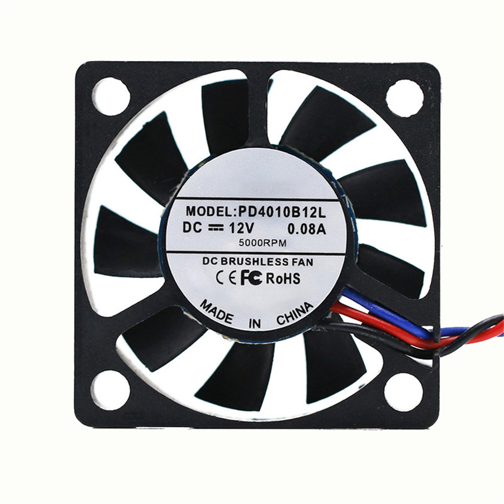 Cooling Fan 40Mm 3D - PD4010B12L DC 12V 0.08A 40 มม.พัดลมระบายความร้อนแบบไม่มีแปรง