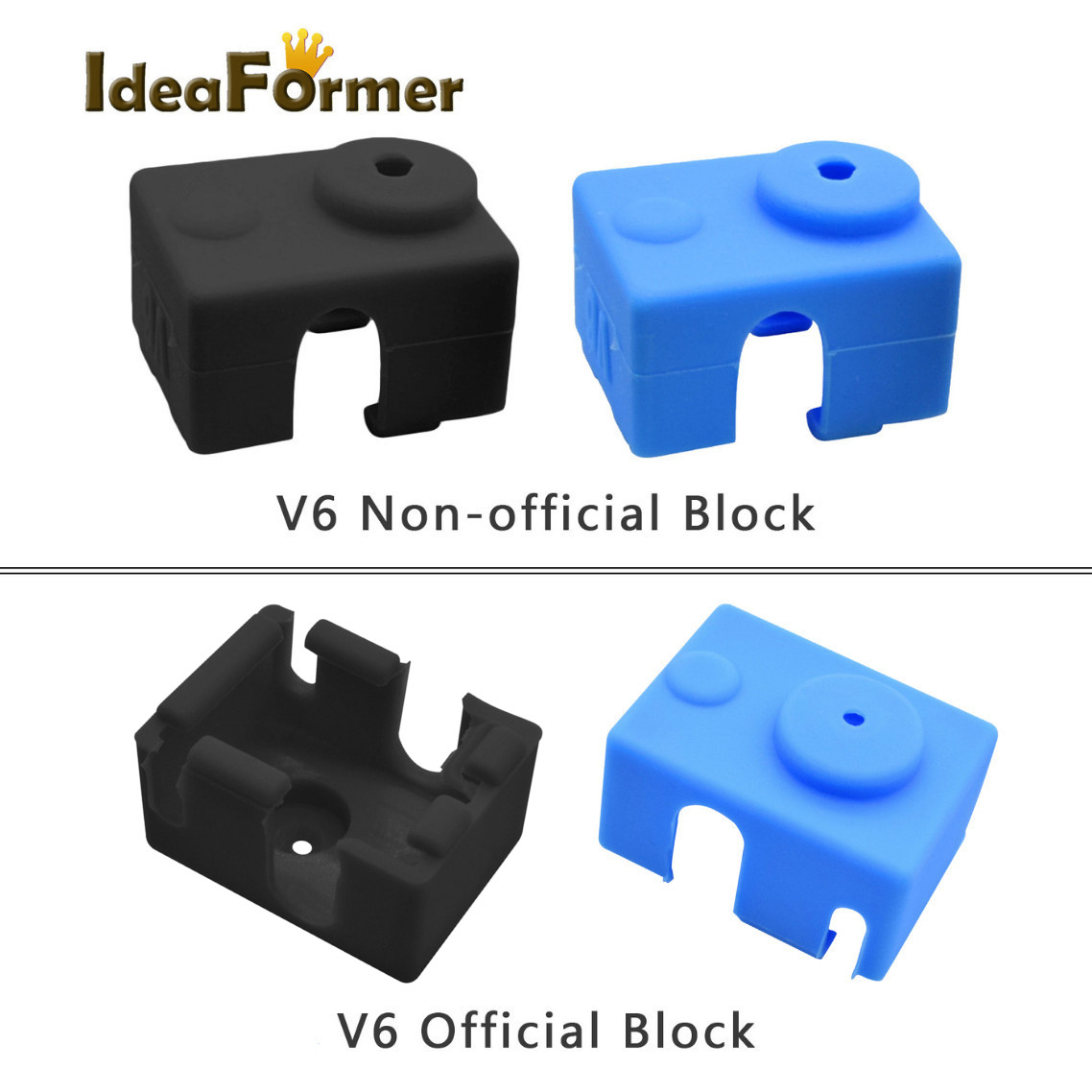 Silicone Sock Hotend - ซิลิโคนหุ้มหัวพิมพ์ 3 มิติ รุ่น V6 จำนวน