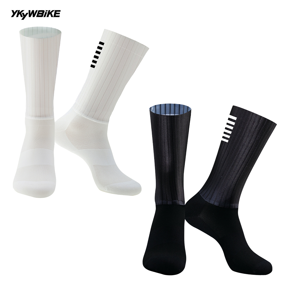 Silicone Sock Hotend - YYYYW ถุงเท้าซิลิโคนกันลื่นสำหรับผู้ชาย, ถุงเท้าสำหรับขี่จักรยานระบายอากาศถุงเท้าสำหรับผู้ชายถุงเท้าสำหรับกีฬาจักรยานวิ่ง MTB จักรยานเสือภูเขาสีขาว