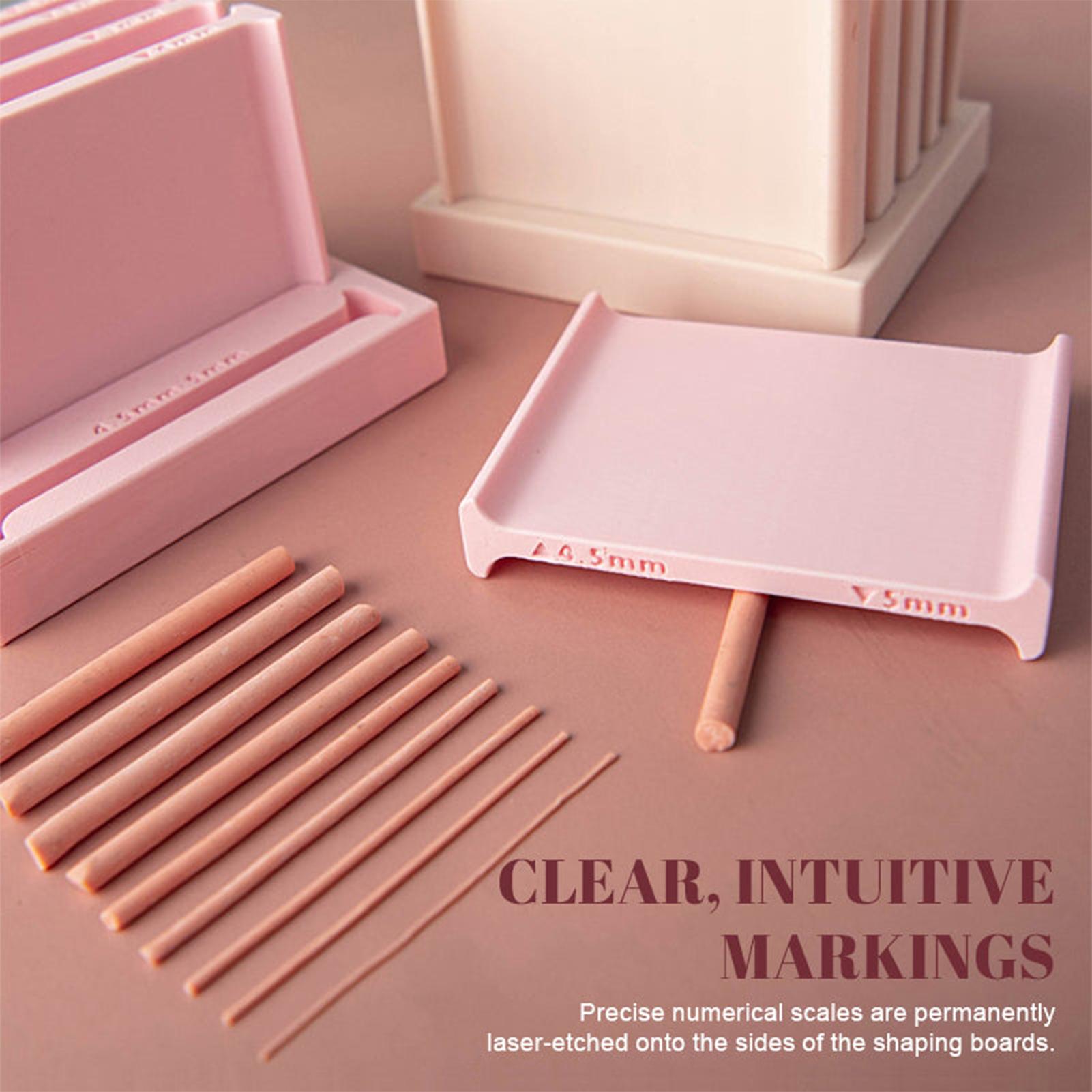 3D Printing Material - ชุดเครื่องรีดดินเหนียวพร้อมฐานเก็บของ ควบคุมได้อย่างแม่นยำ ชุดรีดดินเหนียว 5 ขนาด สำหรับทำเครื่องประดับ