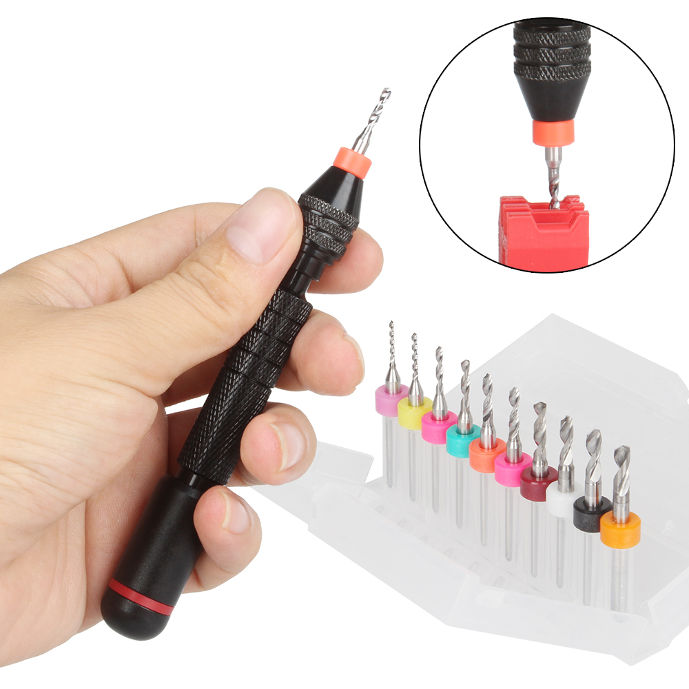 3D Printing Fdm - ชุดเครื่องมือเครื่องพิมพ์ 3 มิติสำหรับ SLA/FDM ด้ามจับสว่านมือ เครื่องมือเจาะแบบหมุน