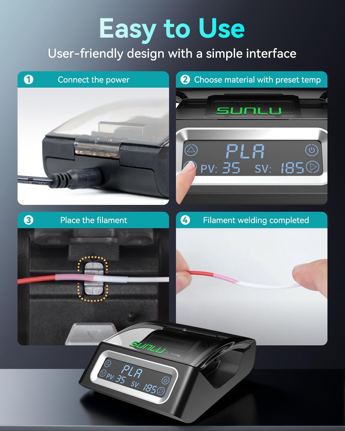 ตัวเชื่อมต่อเส้นพลาสติก SUNLU  - 3D Printing Waste บทวิจารณ์และราคา
