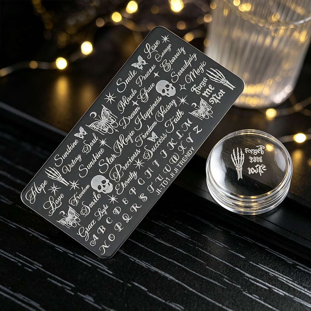แผ่นปั๊มลายเล็บ 3 มิติ ลายโครง - 3D Printing Template บทวิจารณ์และราคา