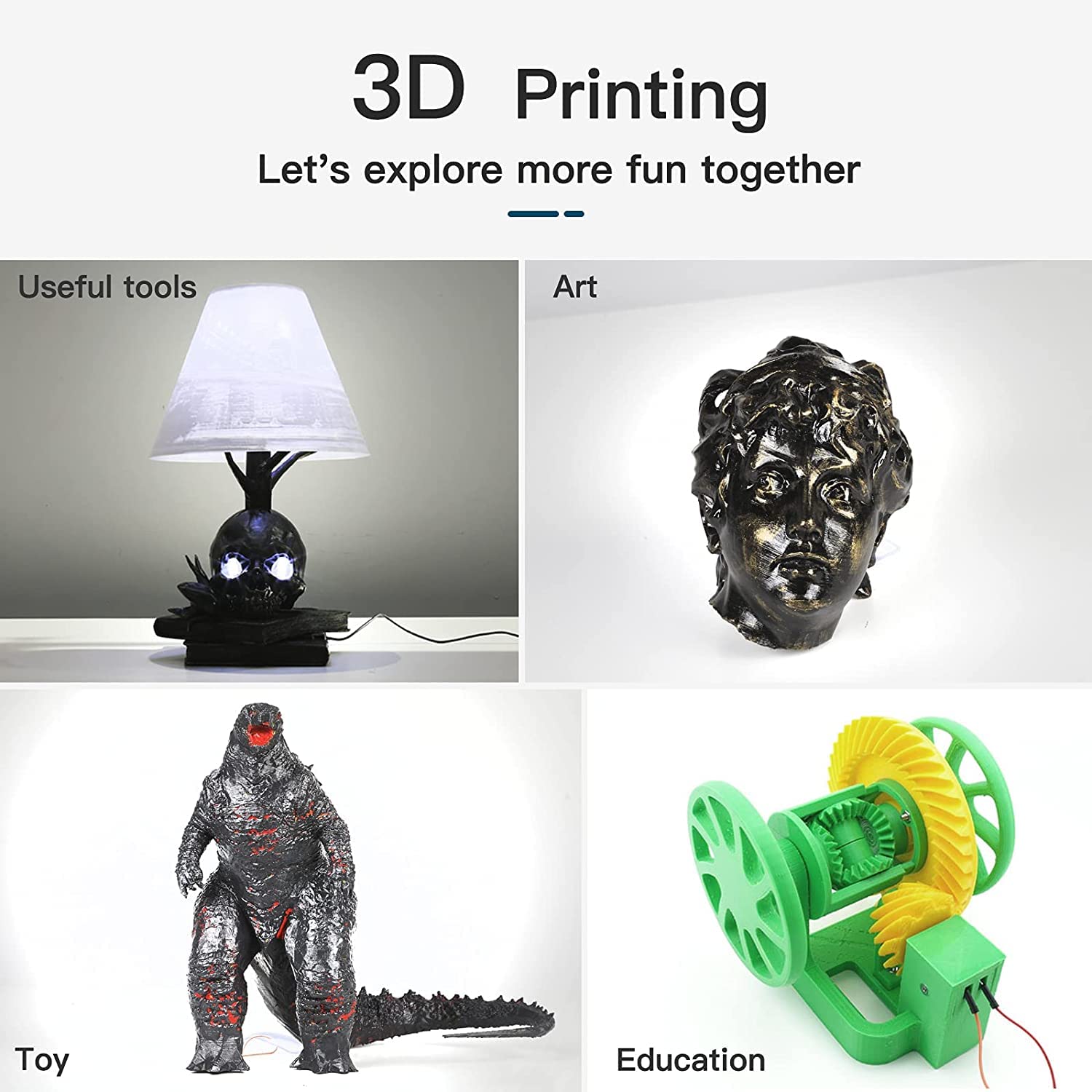 ไส้พลาสติก PLA Creality 3D ขนา - 3D Printing Fdm บทวิจารณ์และราคา