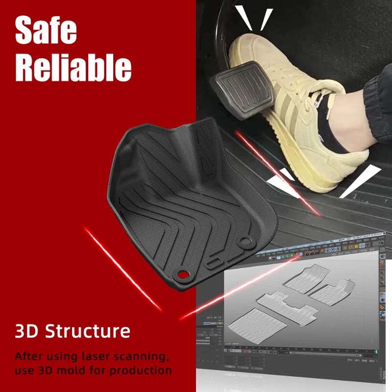 แผ่นรองท้ายรถแบบกันน้ำ 3 มิติ  - 3D Printing Tpe บทวิจารณ์และราคา