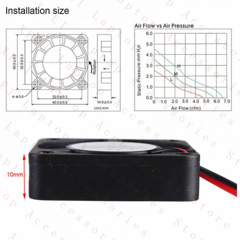 F 4X 12V แล็ปท็อป 3D เครื่องพิ - Cooling Fan 40Mm 3D บทวิจารณ์และราคา