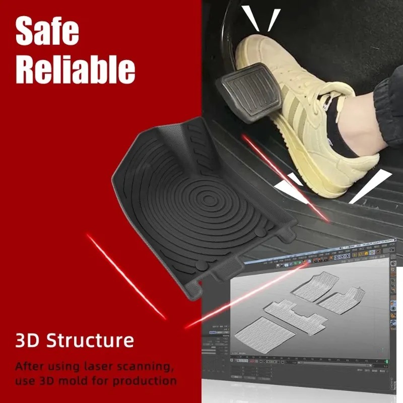 แผ่นรองท้ายรถแบบกันน้ำ 3 มิติ  - 3D Printing Tpe บทวิจารณ์และราคา