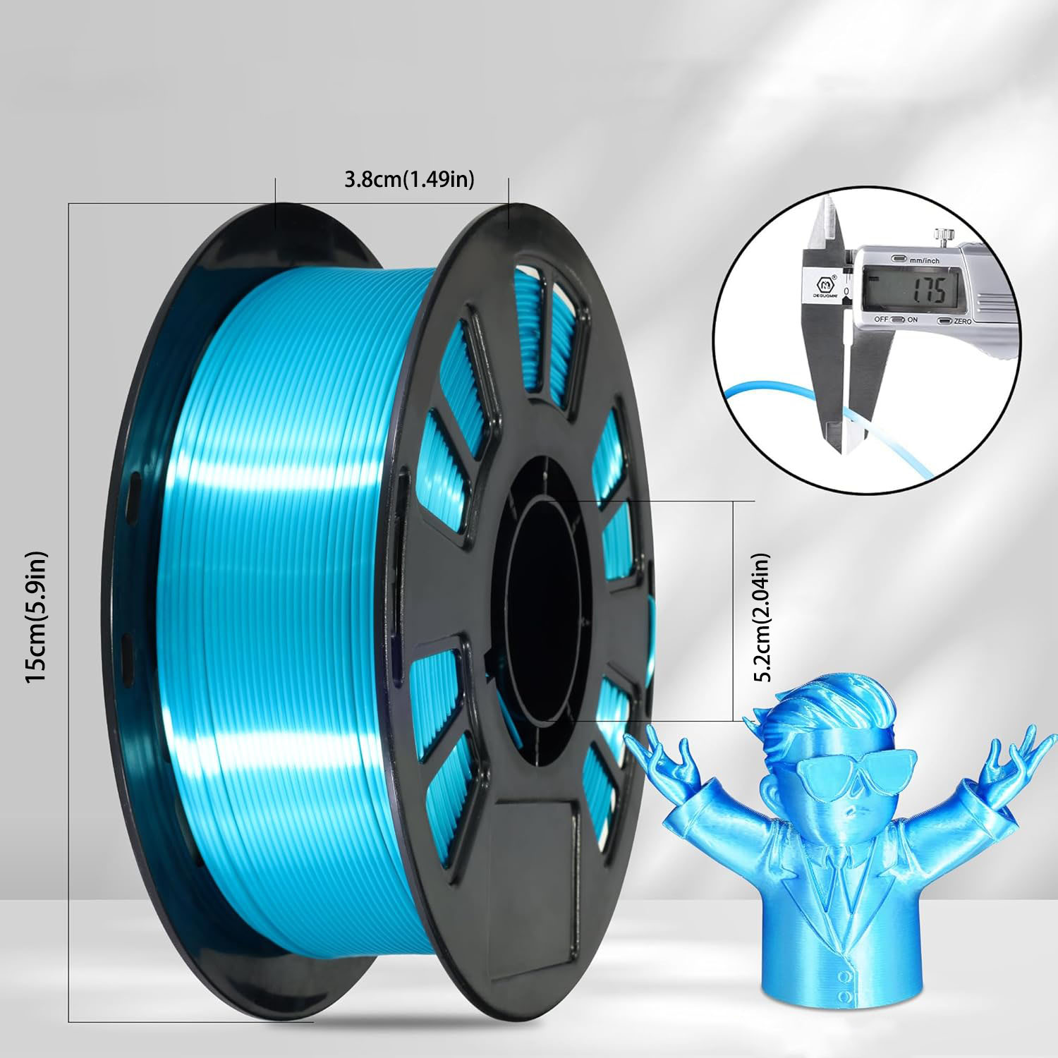 เส้นใยพิมพ์ 3 มิติ Silk PLA ขน - 3D Printing Fdm บทวิจารณ์และราคา