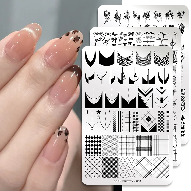 แผ่นปั๊มลายเล็บ BORN PRETTY ลา - 3D Printing Template บทวิจารณ์และราคา