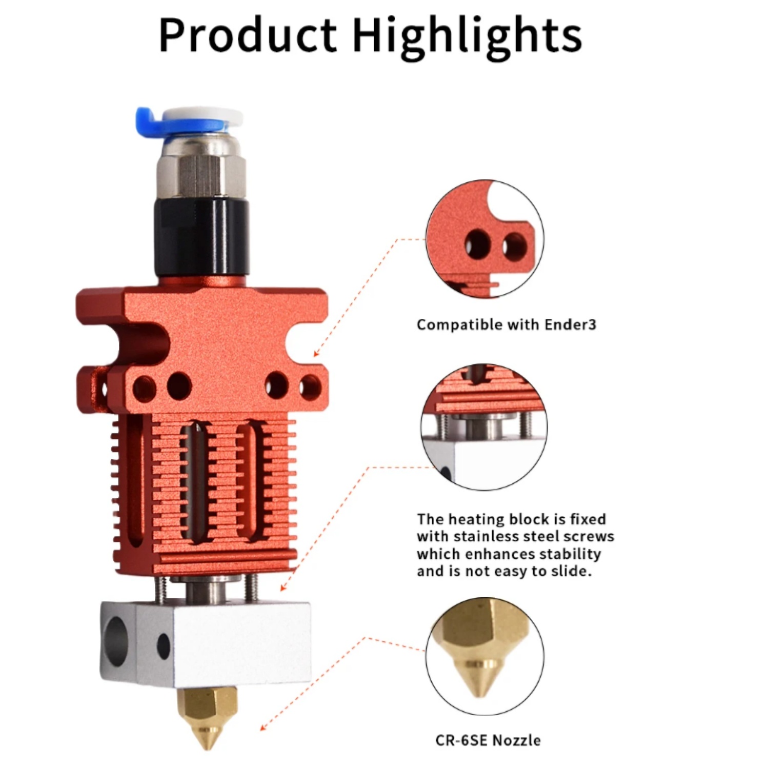 ชุดหัวฉีด Creality CR-6 SE, ชุ - Silicone Sock Hotend บทวิจารณ์และราคา