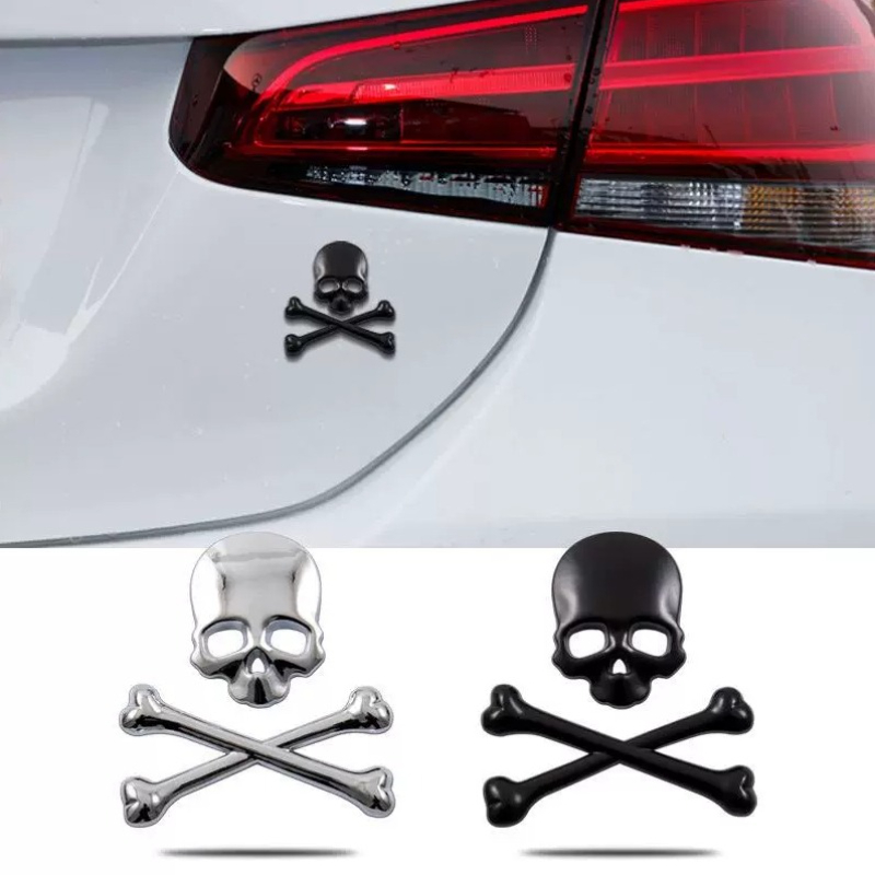 สติกเกอร์ติดรถยนต์ลายหัวกะโหลก - 3D Printing Car บทวิจารณ์และราคา