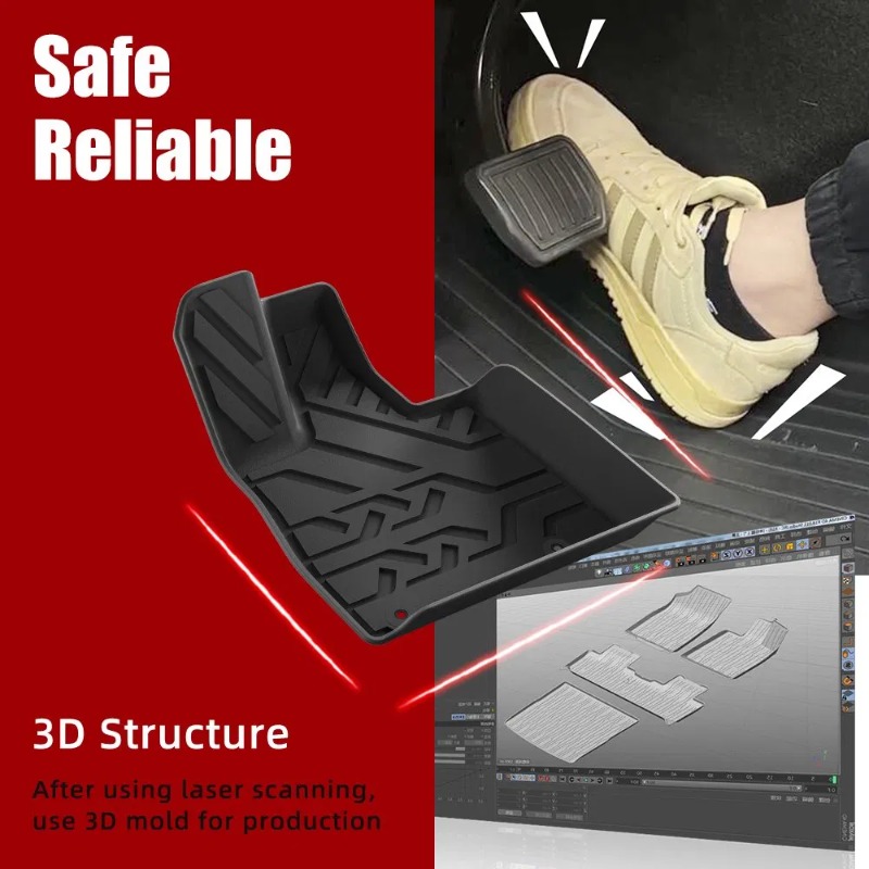 แผ่นรองท้ายรถแบบกันน้ำ 3 มิติ  - 3D Printing Tpe บทวิจารณ์และราคา