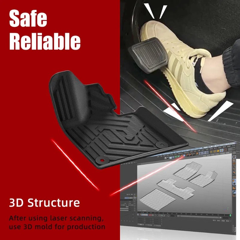 แผ่นรองท้ายรถกันน้ำกันลื่น 3 ม - 3D Printing Tpe บทวิจารณ์และราคา
