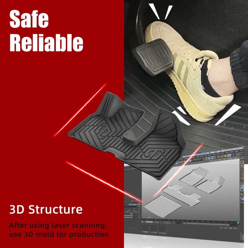 แผ่นรองท้ายรถแบบกันน้ำ 3 มิติ  - 3D Printing Tpe บทวิจารณ์และราคา