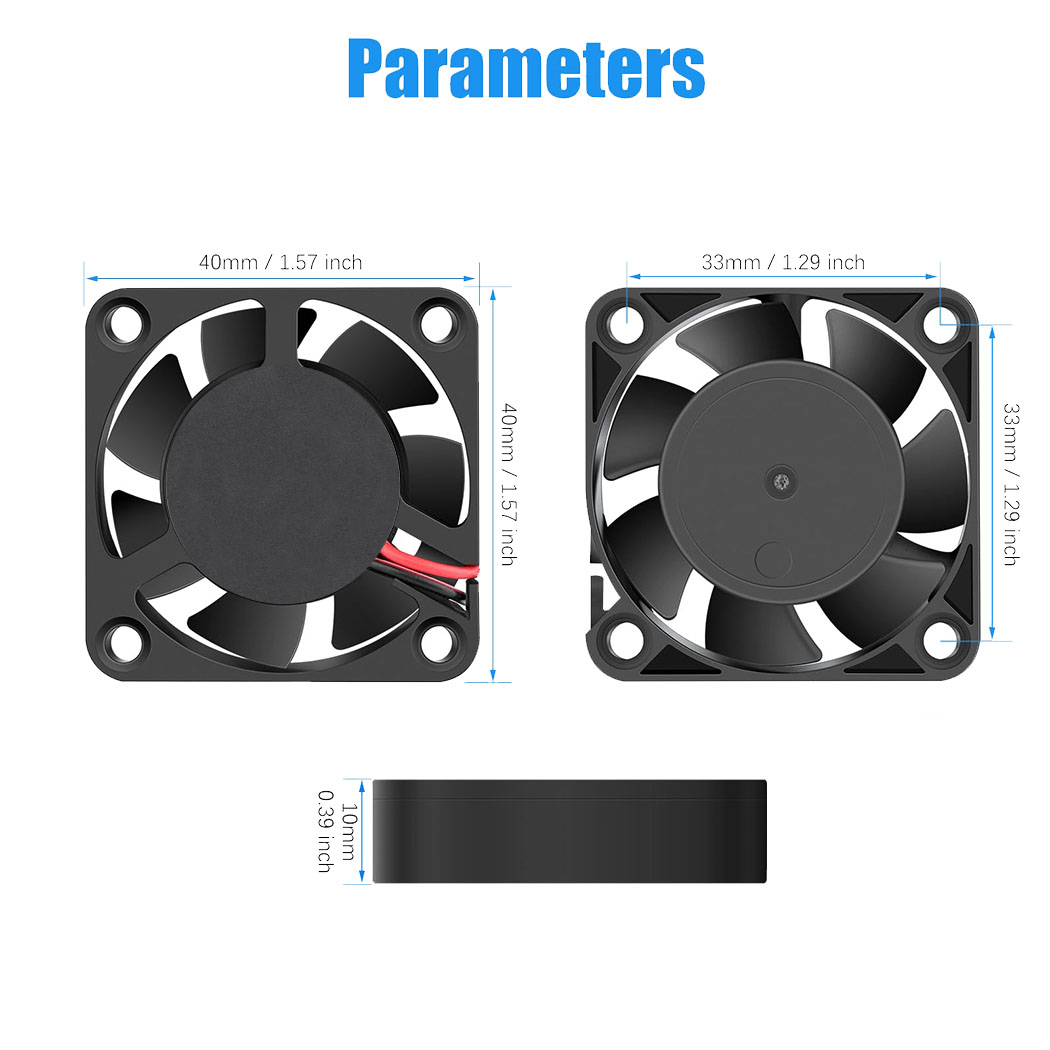40 มม.กรณีคอมพิวเตอร์Cooler DC - Cooling Fan 40Mm 3D บทวิจารณ์และราคา
